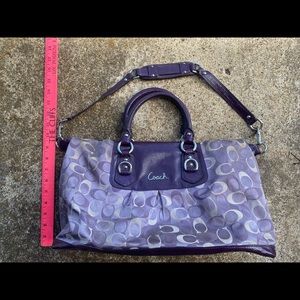Royal Purple or Violet Large COACH Purse